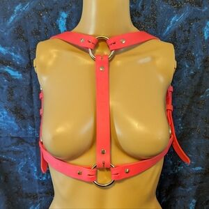 Pink Leather Harness